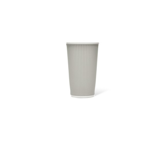Tasse en porcelaine LAP 450ml avec silicone. nervure de préhension Gris clair