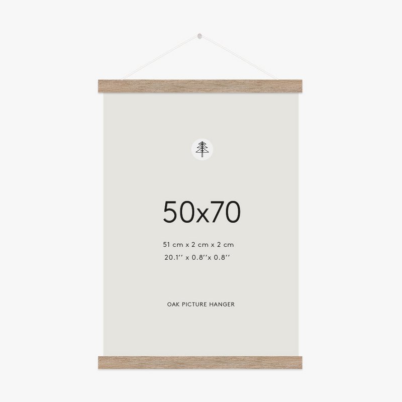 Magnetisk eg plakatbøjle, 50x70