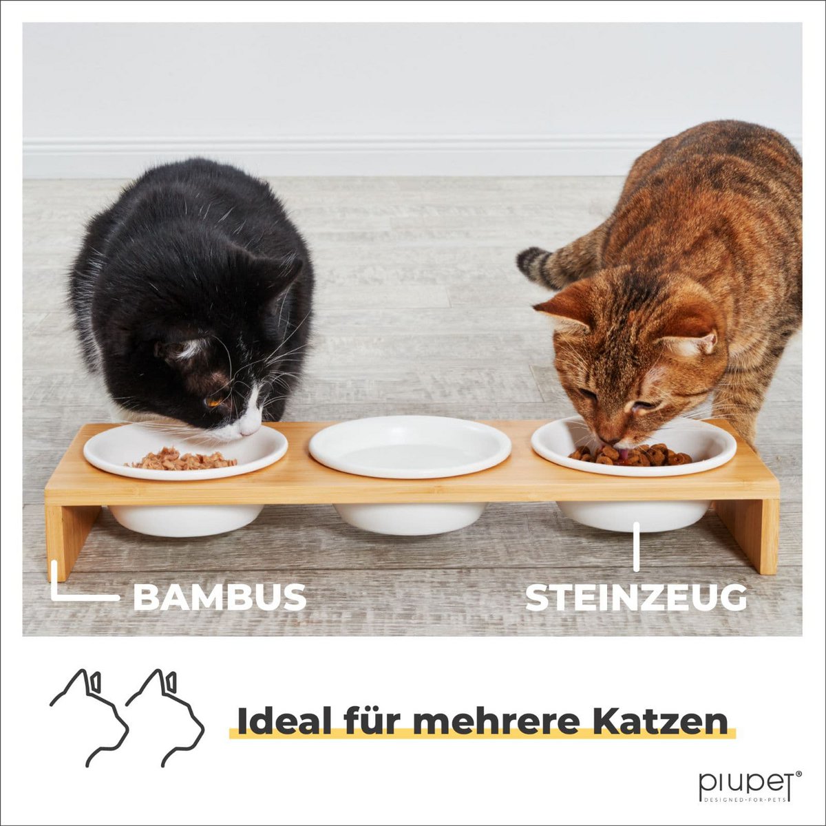 3 gamelles pour chat "CAMI"