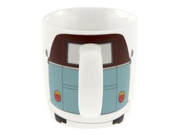 Volkswagen VW T1 Bus Coffee Mug 370ml in Gift Box - Front/Petrol & Brown