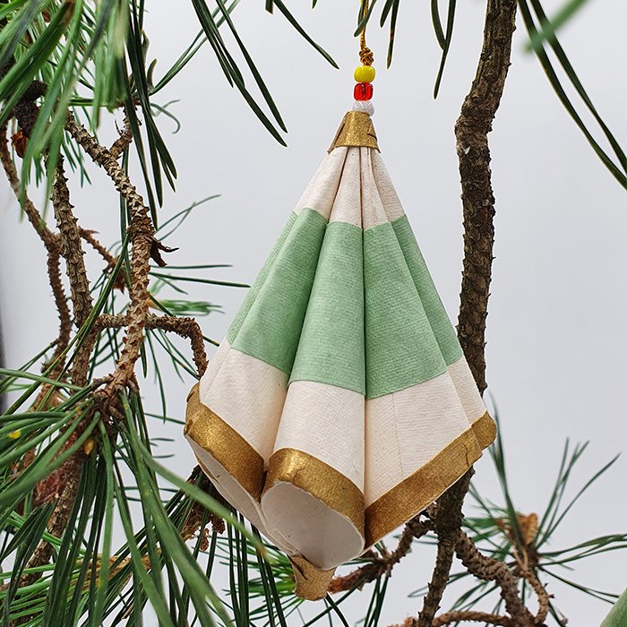 ANNA NERA Fairtrade Cone folden mint gold natural set/3 900-024
