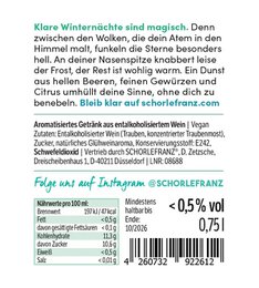 Alcohol de Flywrance -Free 0.75 L (vino mullido no alcohólico hecho de vino blanco)