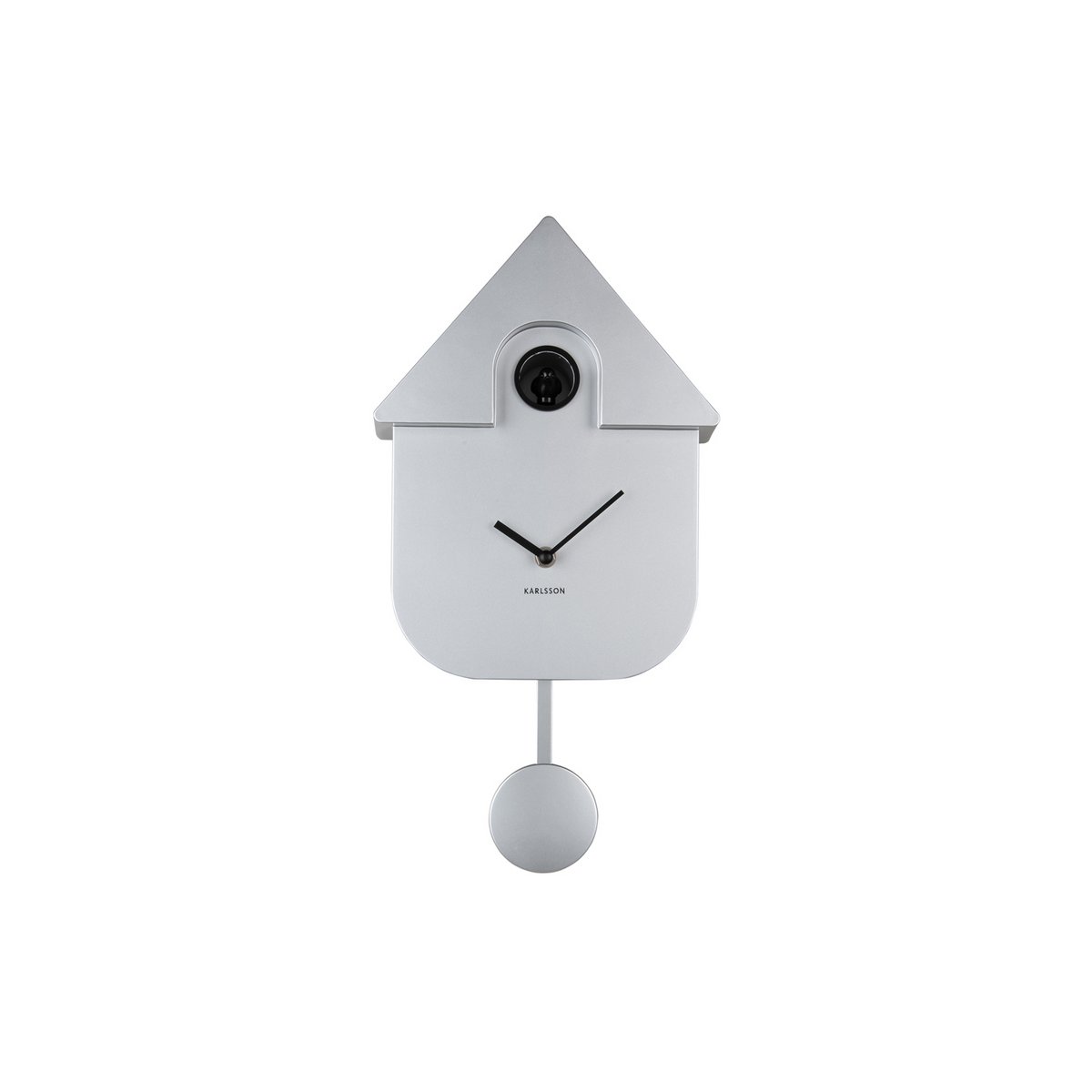 Wanduhr Modern Kuckuck Metallic