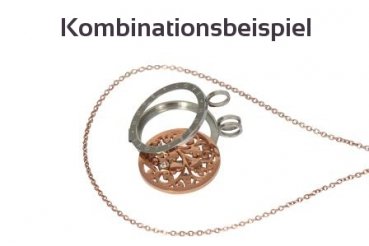 Coin disc small hearts with zirconia steel