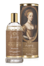 Velvet 75ml spray, a room spray with a floral, woody scent and a vintage-inspired design.