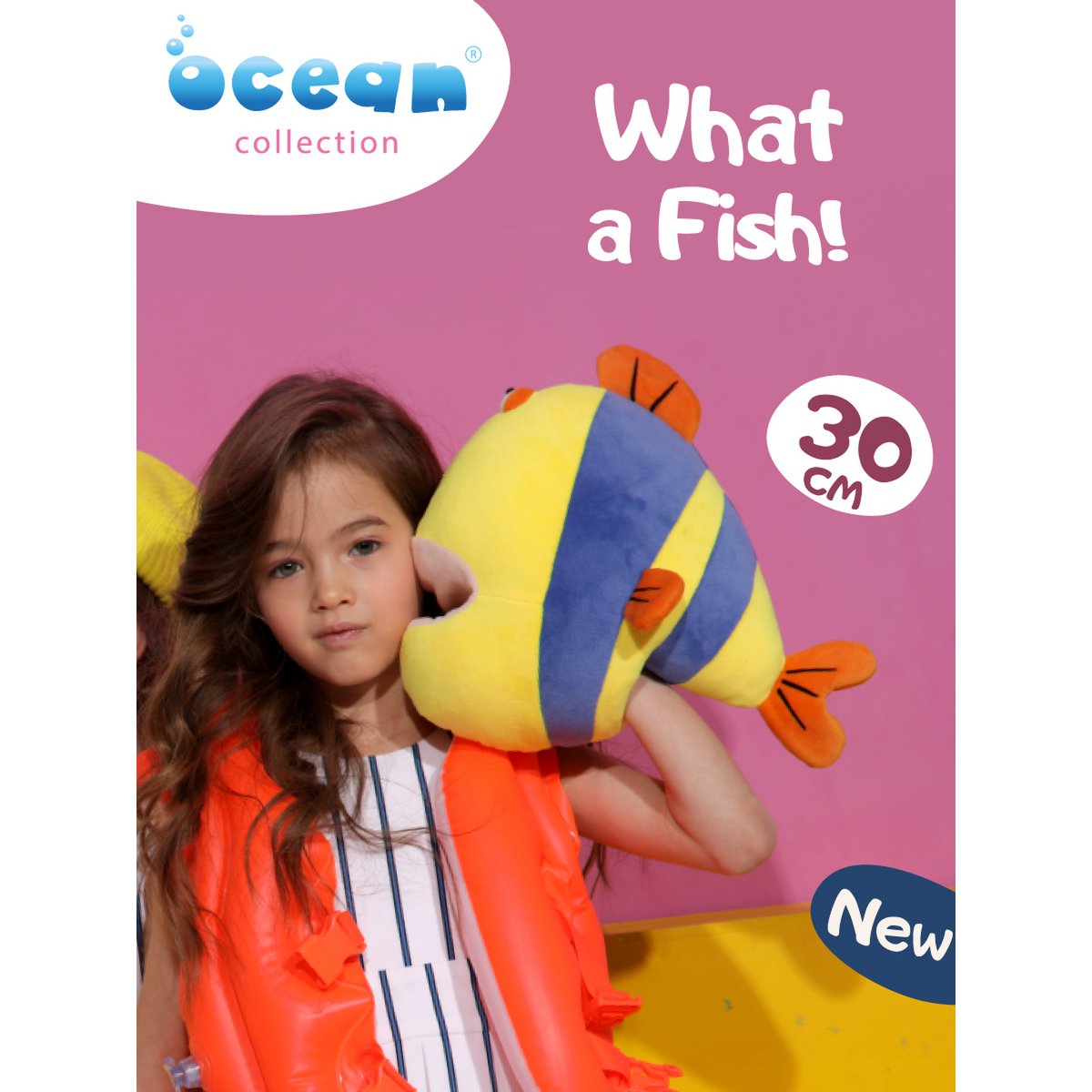 Plys legetøj. Hav, fisk (30 cm)