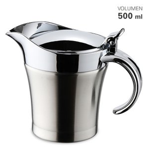 Thermo sauce boat stainless steel / chrome