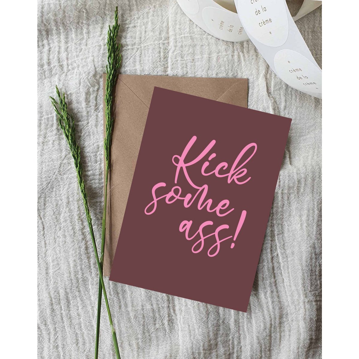 A6 Ansichtkaart || kick some ass