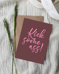 A6 Ansichtkaart || kick some ass