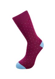 Geschenkbox Gürtel Graeme und Burgund Dots Socken