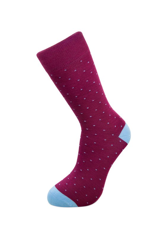 Geschenkbox Gürtel Graeme und Burgund Dots Socken