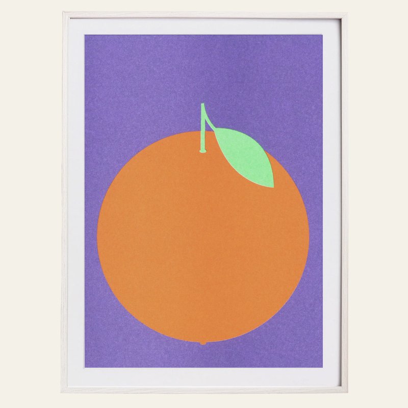 Risography - Artprint poster - Orange - DIN A3
