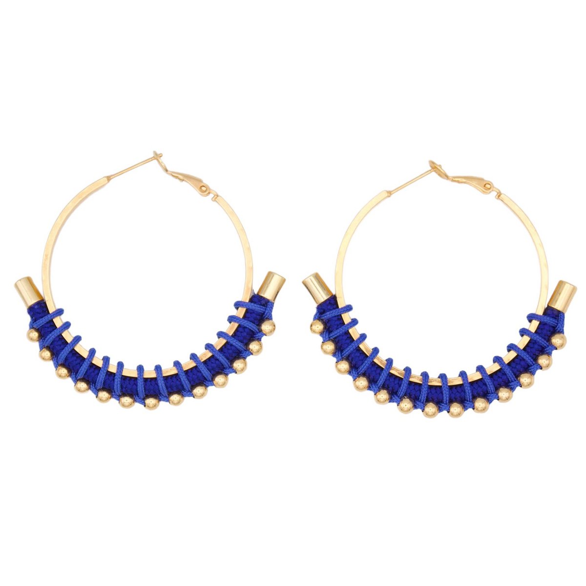 BURITICA colorful golden hoops 