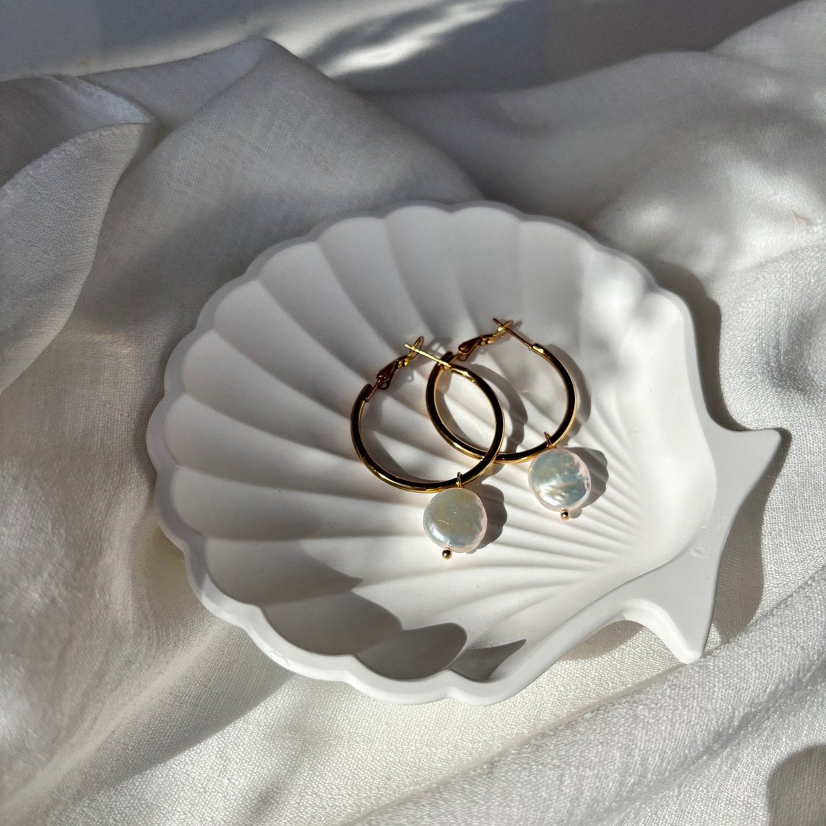 Gyldne reflekser - Store guld- og perlecirkler