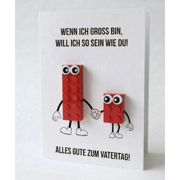Father's Day Postal Card – Building Brick