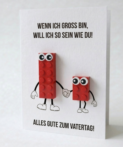 Father's Day Postal Card – Building Brick