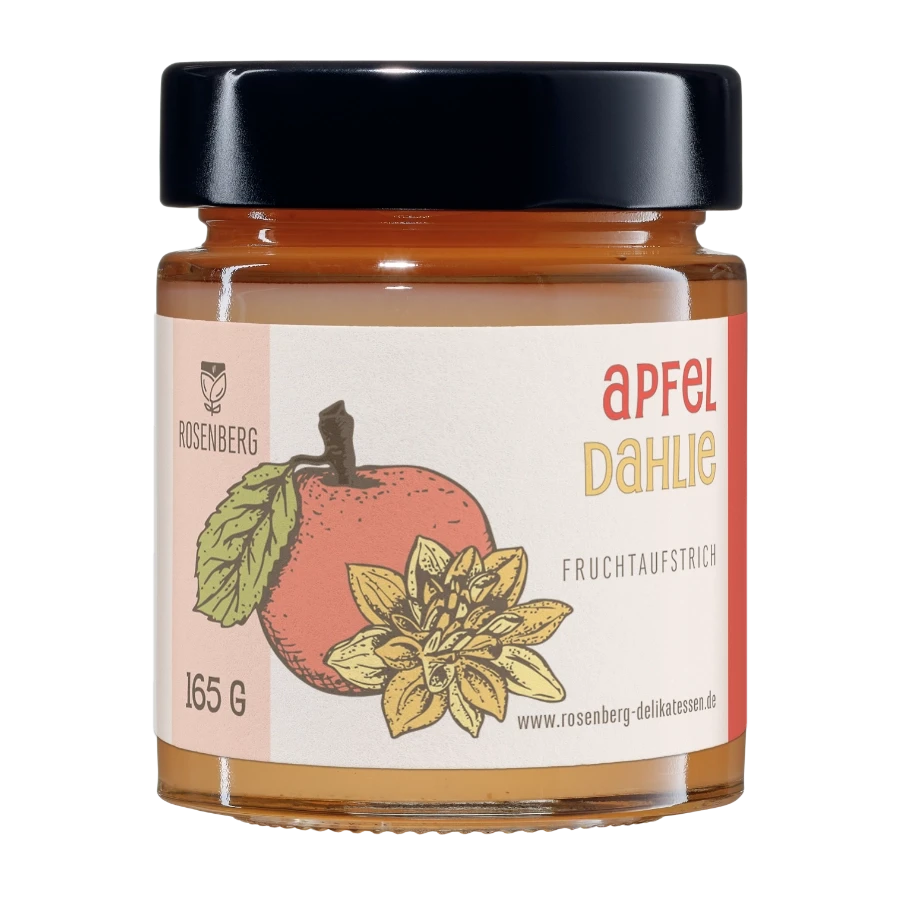 Biologische appel-dahlia fruitpasta
