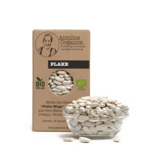 Organic Plake dried (white flat organic beans) 500g