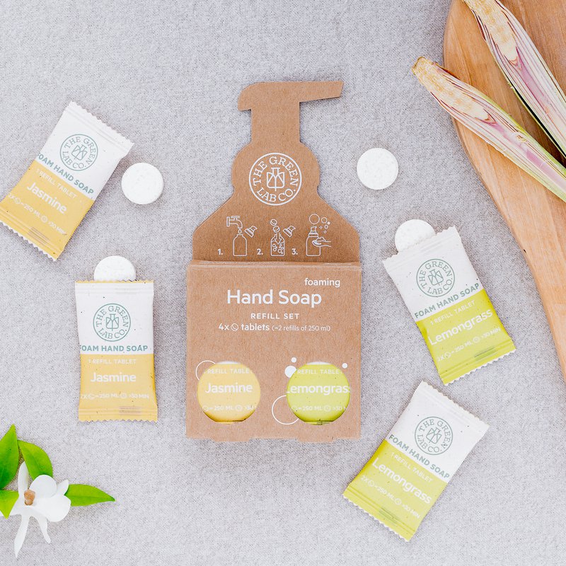 Refill set hand soap tablets - Lemongrass & Jasmine