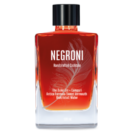 A classic Italian cocktail made with Campari, sweet vermouth, and gin, served over ice with an orange slice garnish.