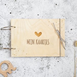 Wooden storage bundle | My tickets | heart | A5