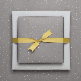 Gift ribbon golden yellow, mustard yellow ribbon easy to tie, 16mm x 5m golden grosgrain ribbon for wrapping Christmas presents