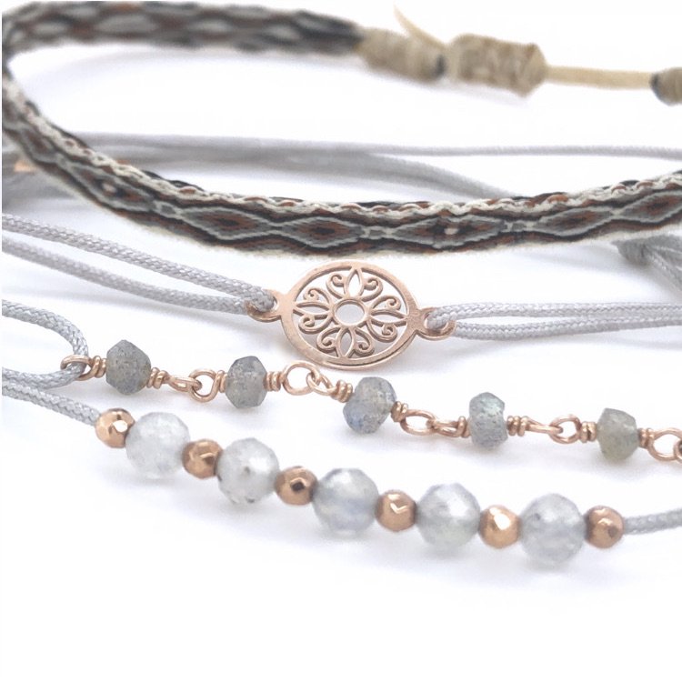 Armbåndssæt Rosalia 925 sterling sølv rose
