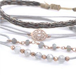 Armbåndssæt Rosalia 925 sterling sølv rose