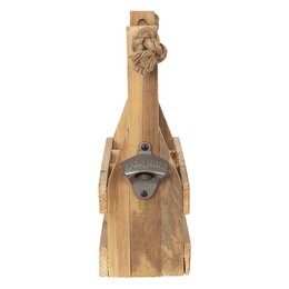 Bottle holder 32x11x32 cm brown wood bottle rack