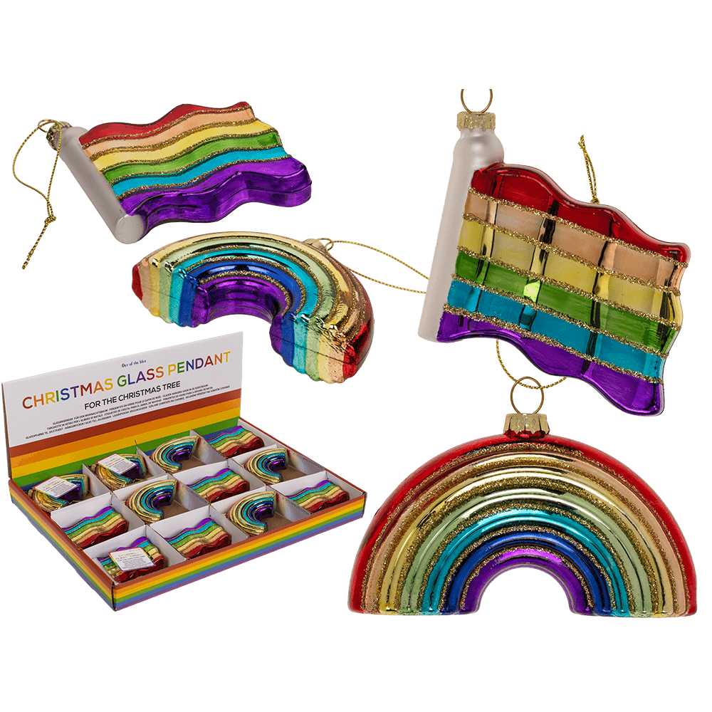 Glasanhänger für den Weihnachtsbaum, Pride,