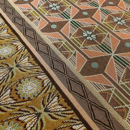 NIN-NIT | Couverture Nouveaux Classiques | plaid | couverture tissée | couvre-lit | 100% coton tissé | Fleurs | feuilles | imprimé nature graphique | marron | orange | beige | lilas | bleu | vert | violet | rose | 220x160cm