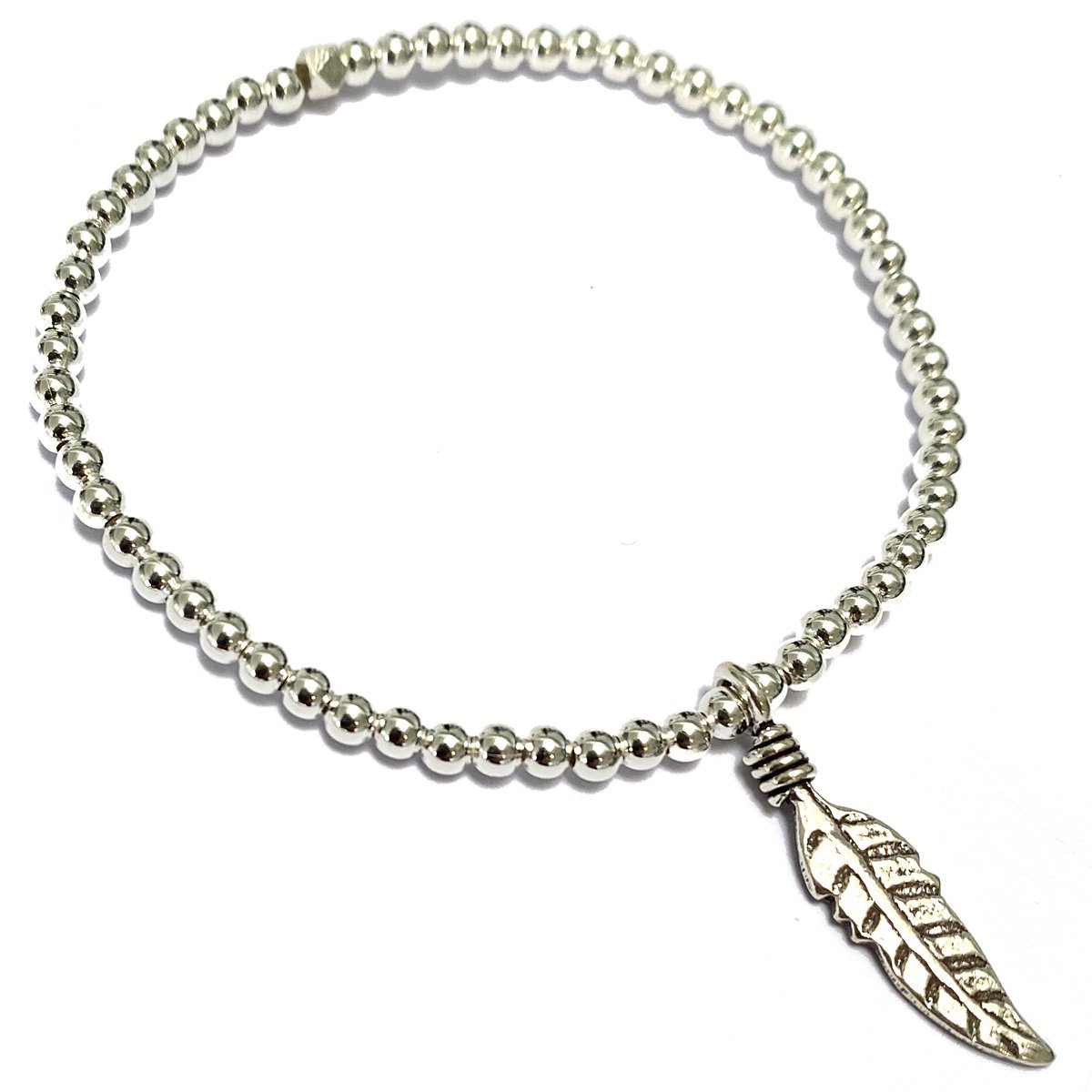 Zilveren armband met veer - Een bericht van de engelen