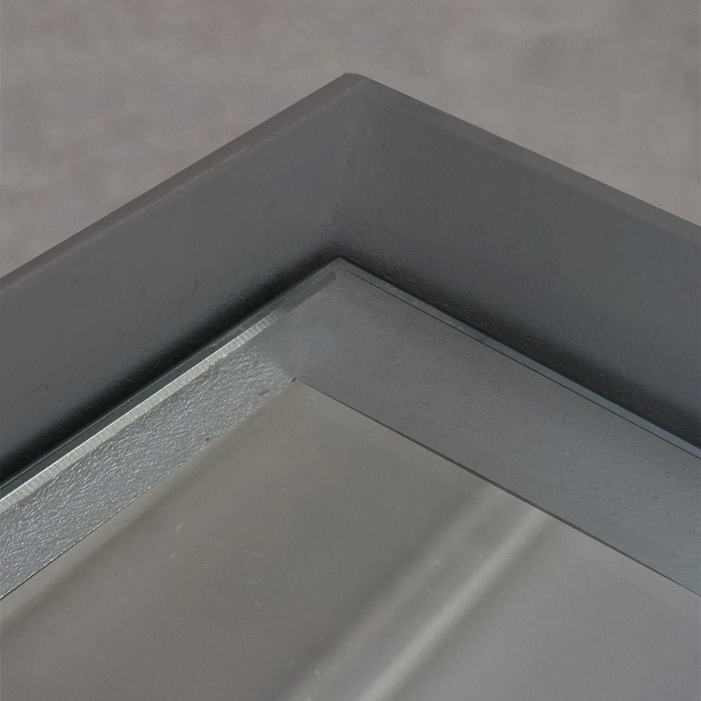 Boogspiegel 80x180 cm Taupe Staal – Wandspiegel Modern