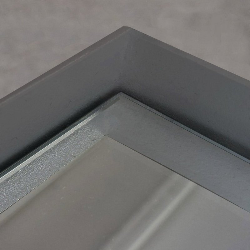 Boogspiegel 80x180 cm Taupe Staal – Wandspiegel Modern