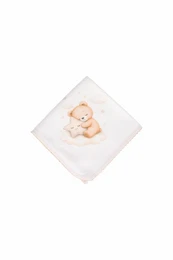 Mouchoir en mousseline pour bébé avec imprimé ours sur une étoile