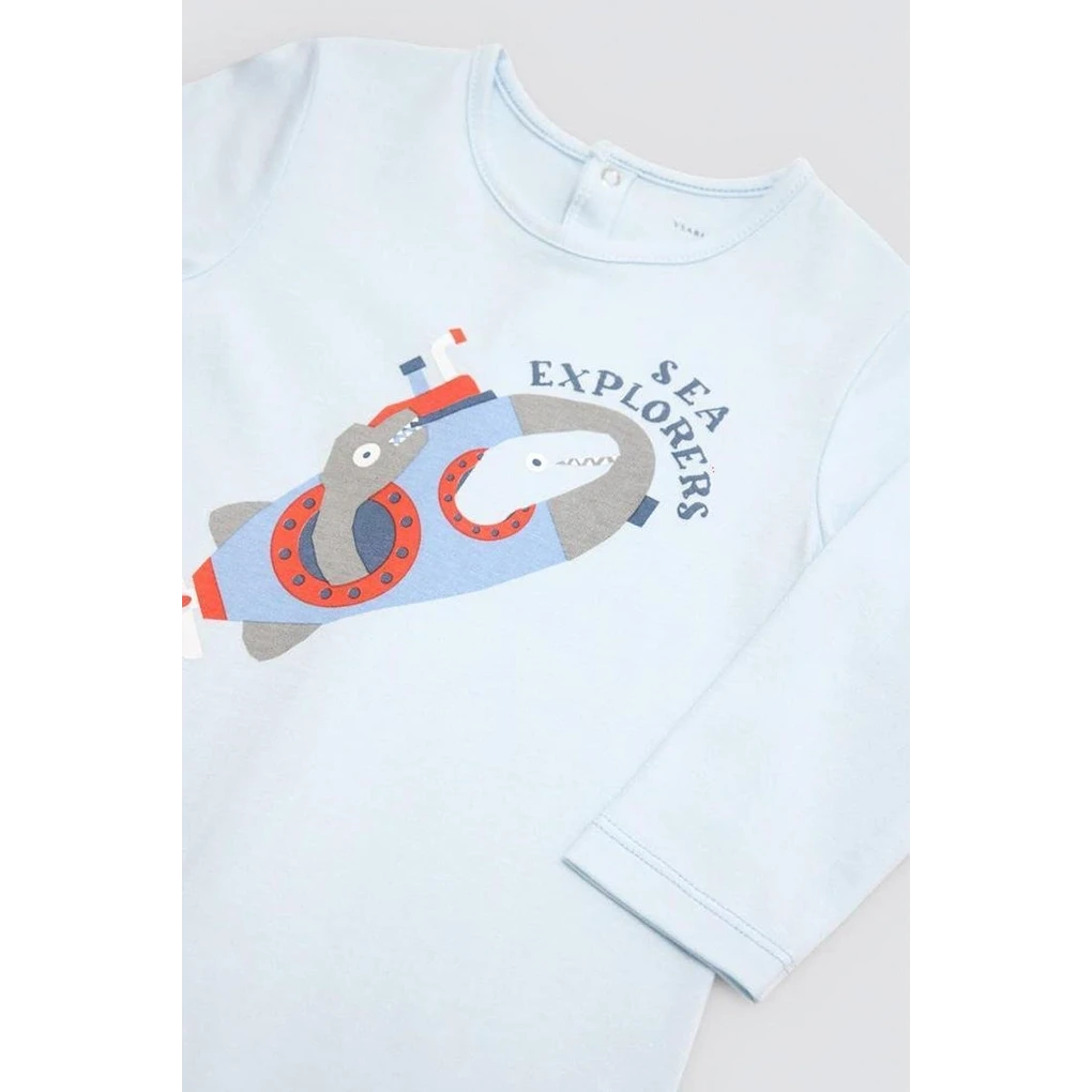 Baby Boy bomuld sovedragt, Sea Explorer