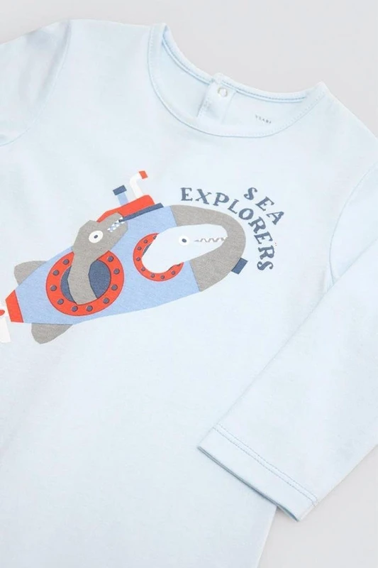 Baby Boy bomuld sovedragt, Sea Explorer