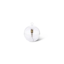 Olielamp Round cover clear brass M