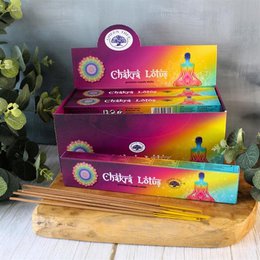 Green Tree Chakra Lotus Hand Rolled Natural Incense Sticks
