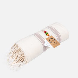 Toalla Ecobain "Nuevo Clásico" | Silent Shore (Crudo-Taupe)