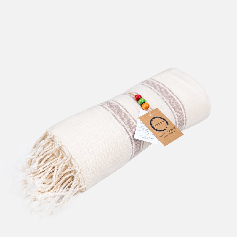 Toalla Ecobain "Nuevo Clásico" | Silent Shore (Crudo-Taupe)