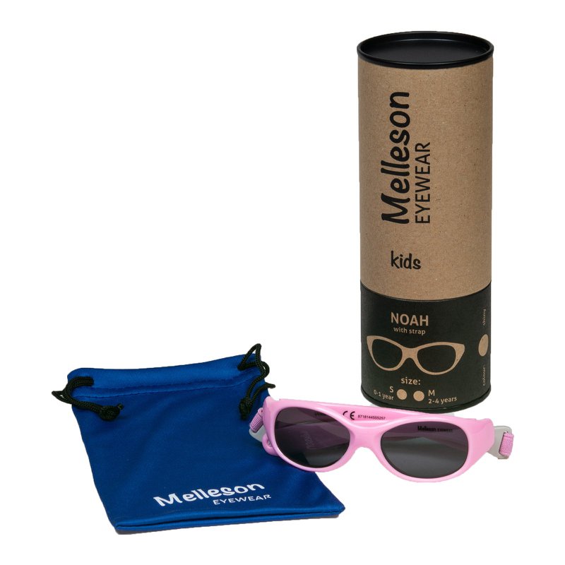 Children's sunglasses Noah with strap 0 - 1 year - size S - pink