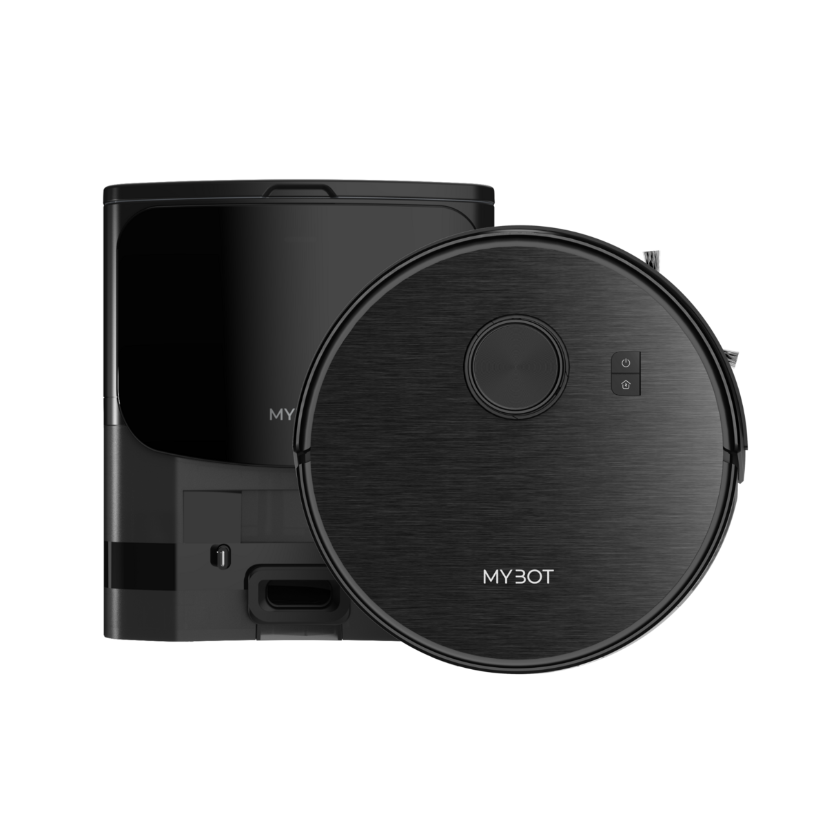 MYBOT X9 PRO - Robot Aspirateur - Avec Station de Vidange Auto - Aspiration 6500PA - Avec fonction nettoyage - Batterie 3200mAh