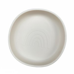 Rainbow silicone plate - ivory
