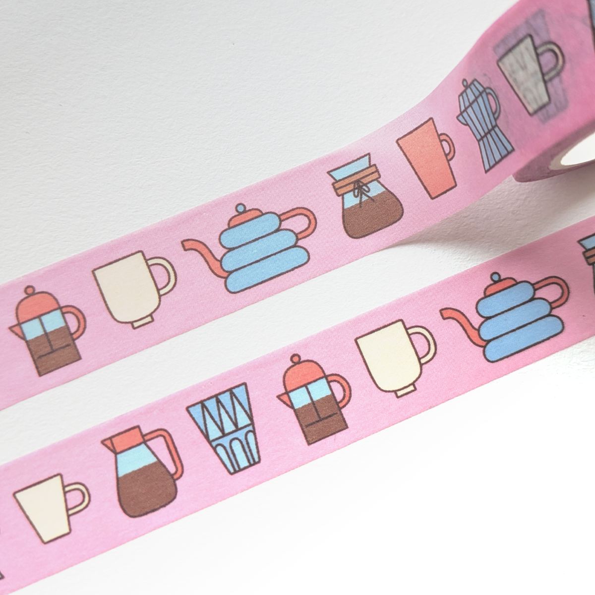 Cinta washi de café