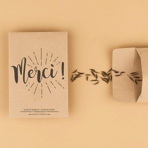 Card to plant | Thank you | Wildflowers
