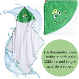 Ręcznik z kapturem Żaba Książę, 100 x 100
