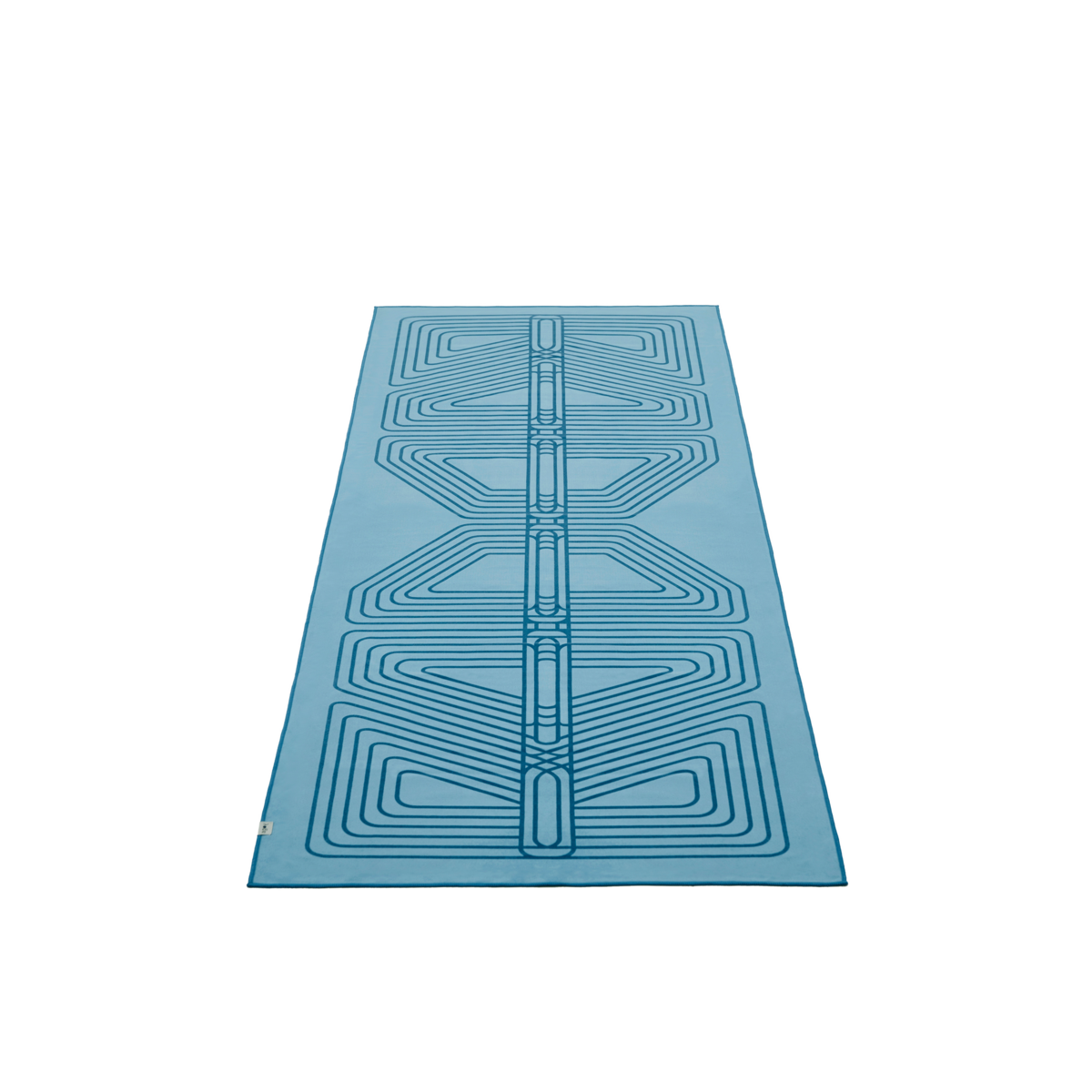 Gecko Warrior Yoga Towel - Ocean Blue