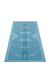 Gecko Warrior Yoga håndklæde - Ocean Blue