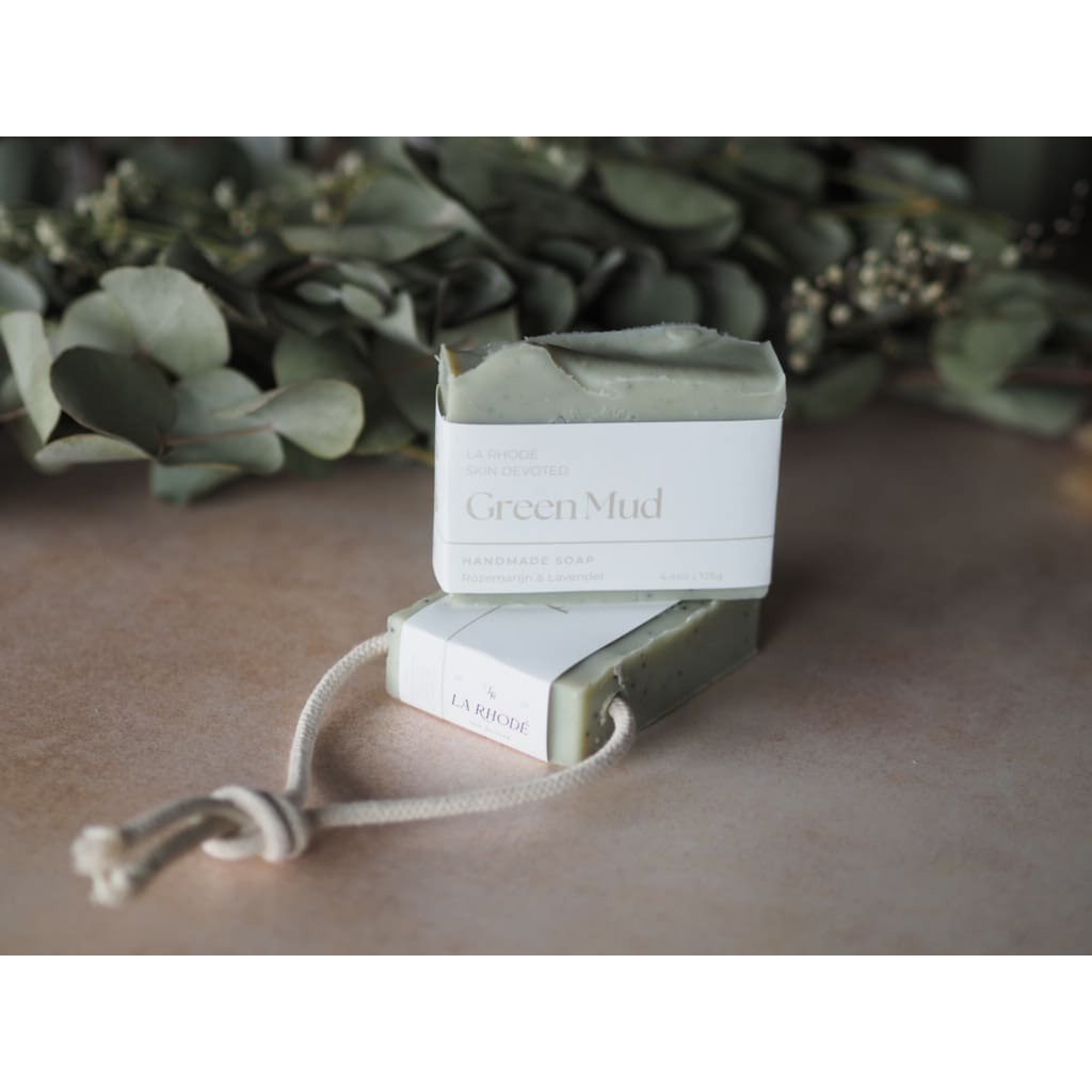 Soap on a rope - Green Mud
